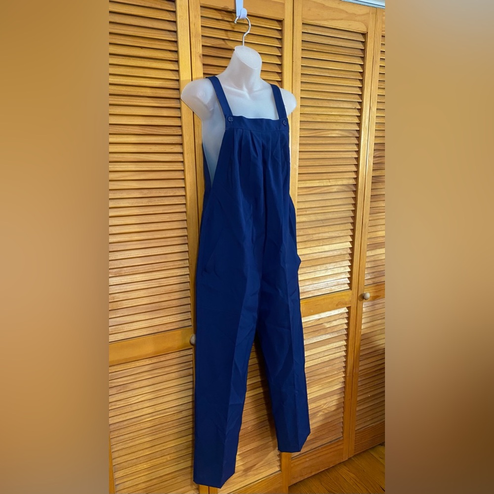 Vintage, navy blue overalls